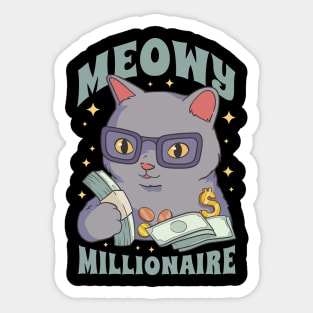 Feline Fortune Aficionado Sticker